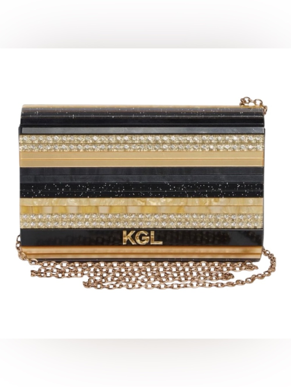 Kurt Geiger NWT Party Acrylic Flap Clutch/Crossbody